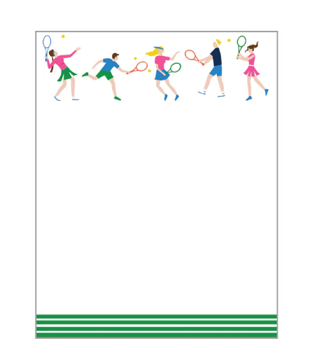 Tennis Players Notepad