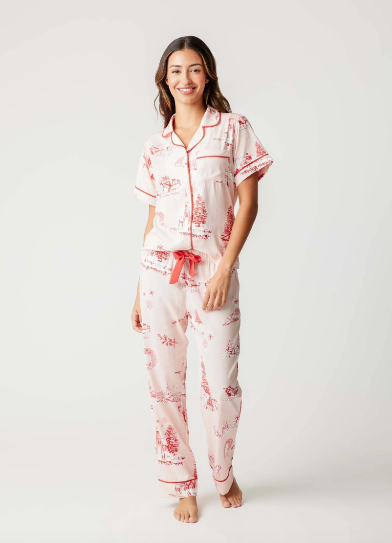 Holiday Toile Pajama Pants Set