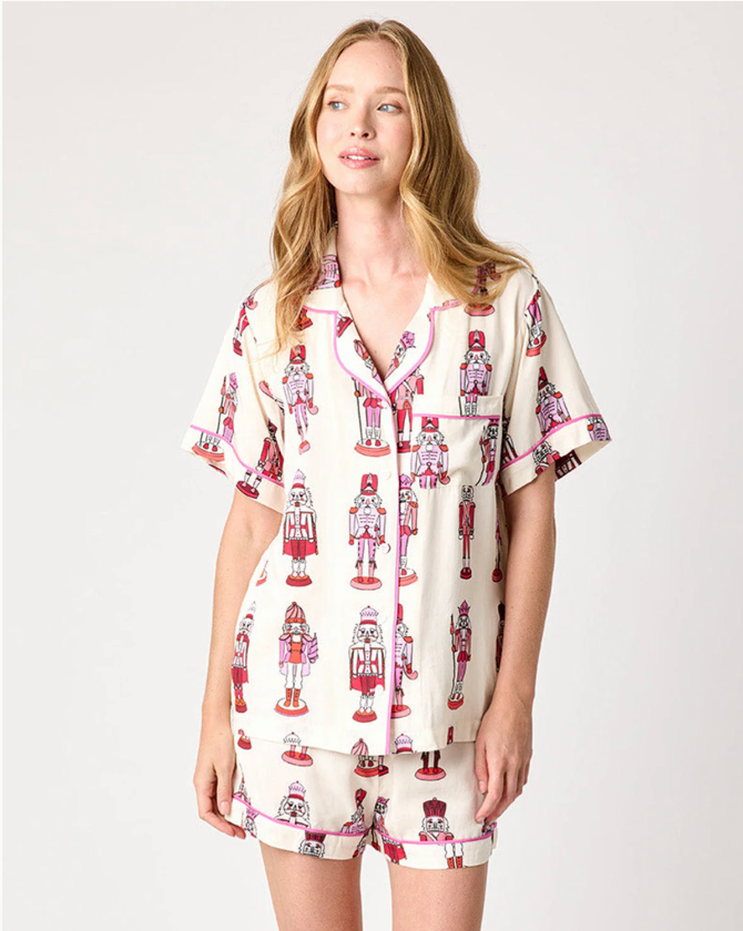 Holiday March Pajama Shorts Set