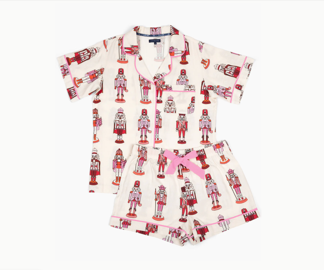 Holiday March Pajama Shorts Set
