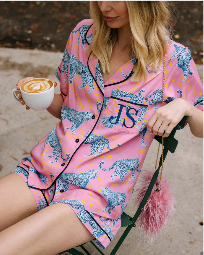Cosmic Cheetah Pajama Short Set