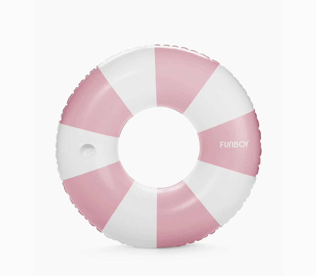 Pink Vintage Stripe Tube Float
