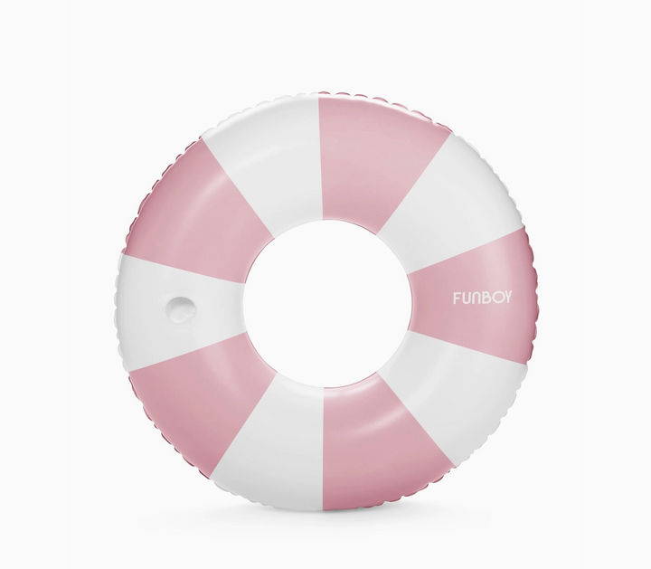 Pink Vintage Stripe Tube Float