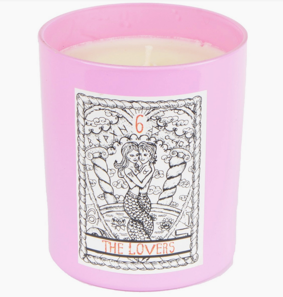 Wild Hibiscus Fizz The Lovers Tarot Card Candle