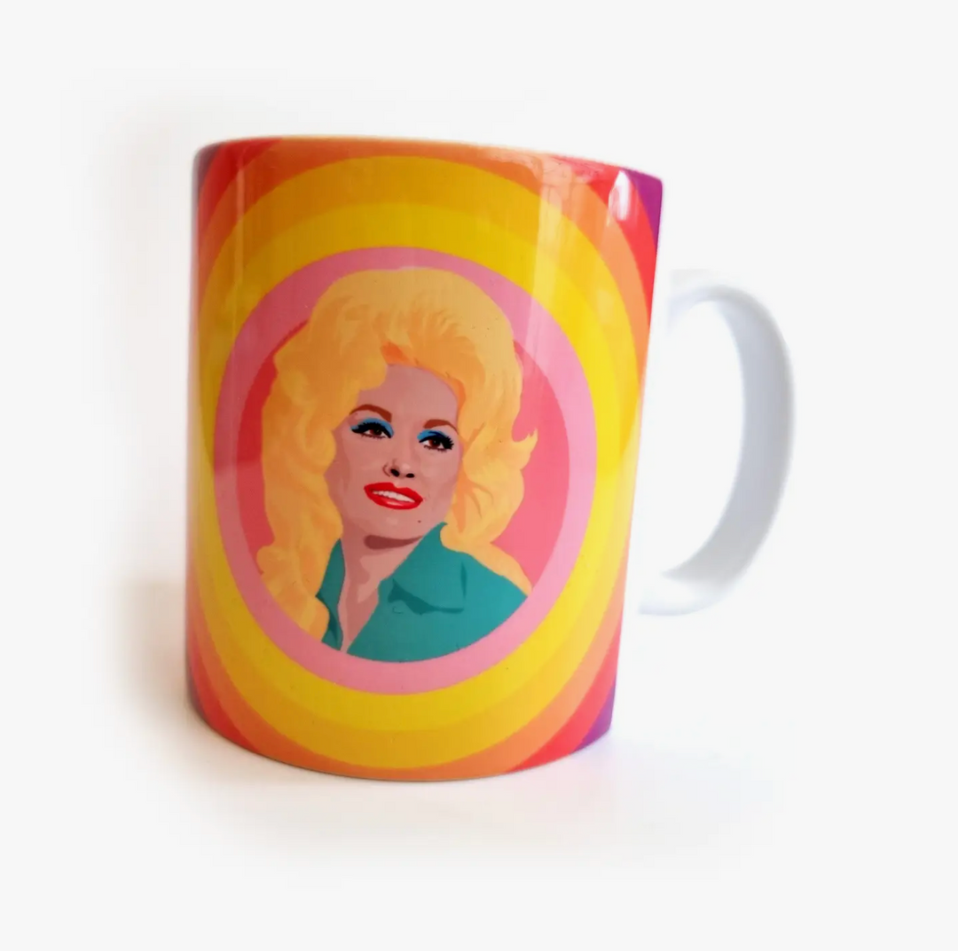 Dolly Parton Rainbow Mug