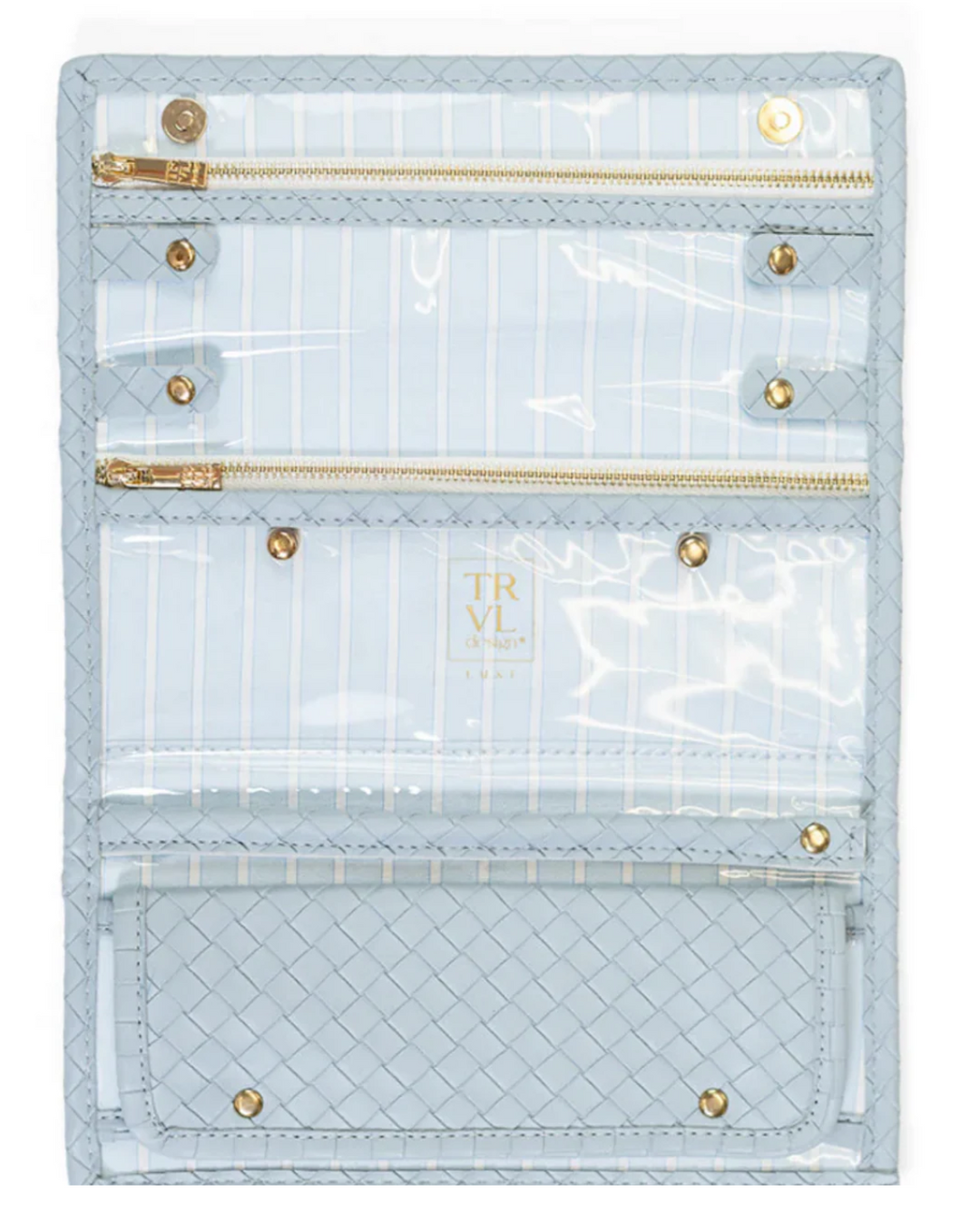 Luxe Jewelry Wallet- Woven Surf
