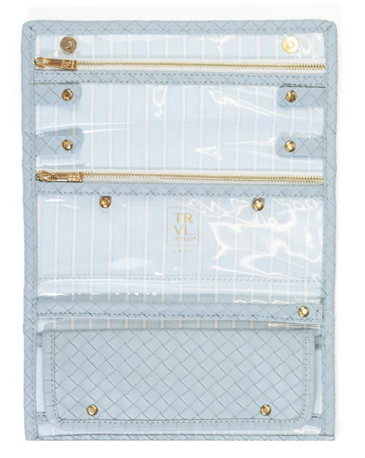 Luxe Jewelry Wallet- Woven Surf