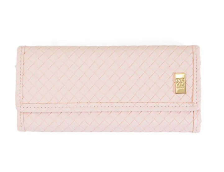 Luxe Jewelry Wallet- Woven Shell