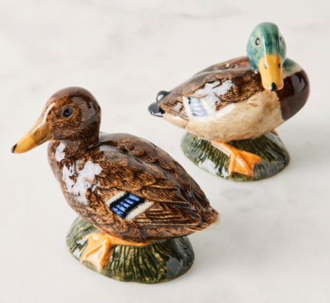 Ceramic Mallard Duck Salt and Pepper Shaker