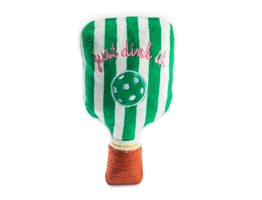 Green Stripe Pickleball Paddle Dog Toy