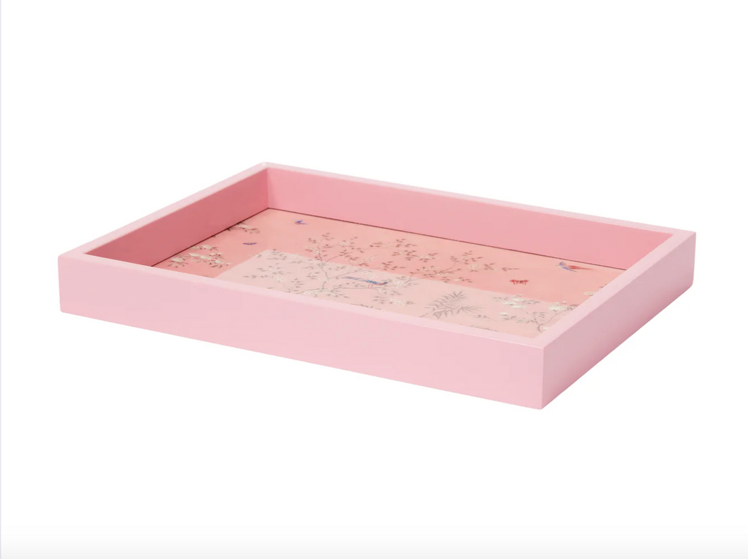 Chinoiserie Tray Pink 16x14inch