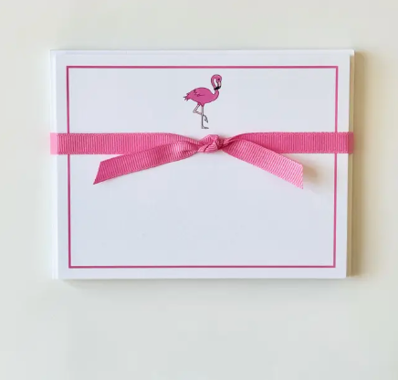 Flamingo - Flat Note Cards