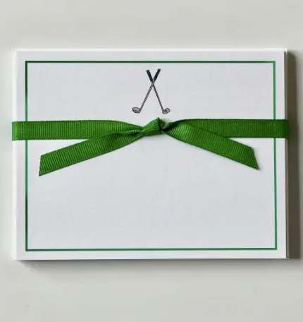 Golfclub flat note cards