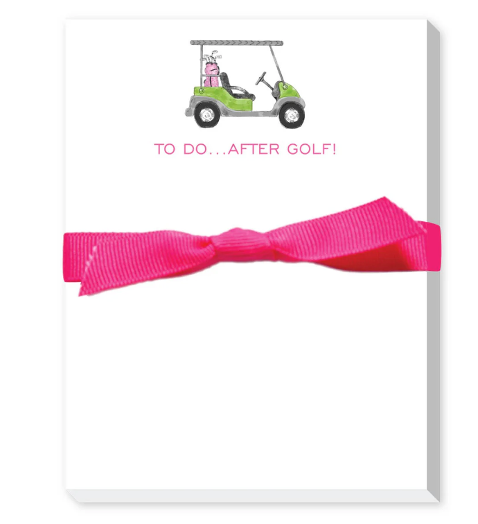 To Do After Golf (Cart) Mini Notepad