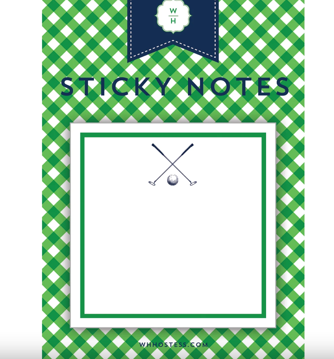 Golf Sticky Notes – The Pink Lady Shop