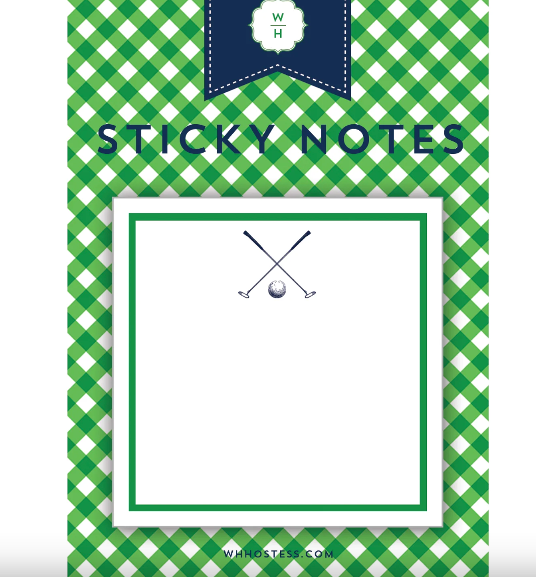 Golf Sticky Notes