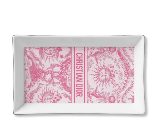 Ceramic Tray - Pink Toile