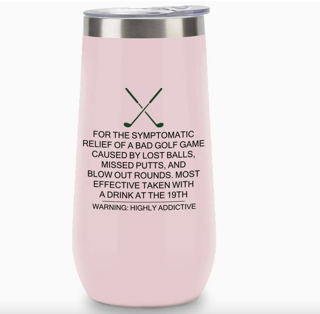 Insulated Champagne Tumbler-Golf Label