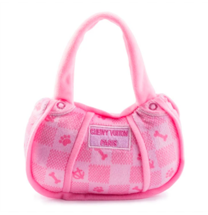 Pink Checker Chewy Vuiton Handbag