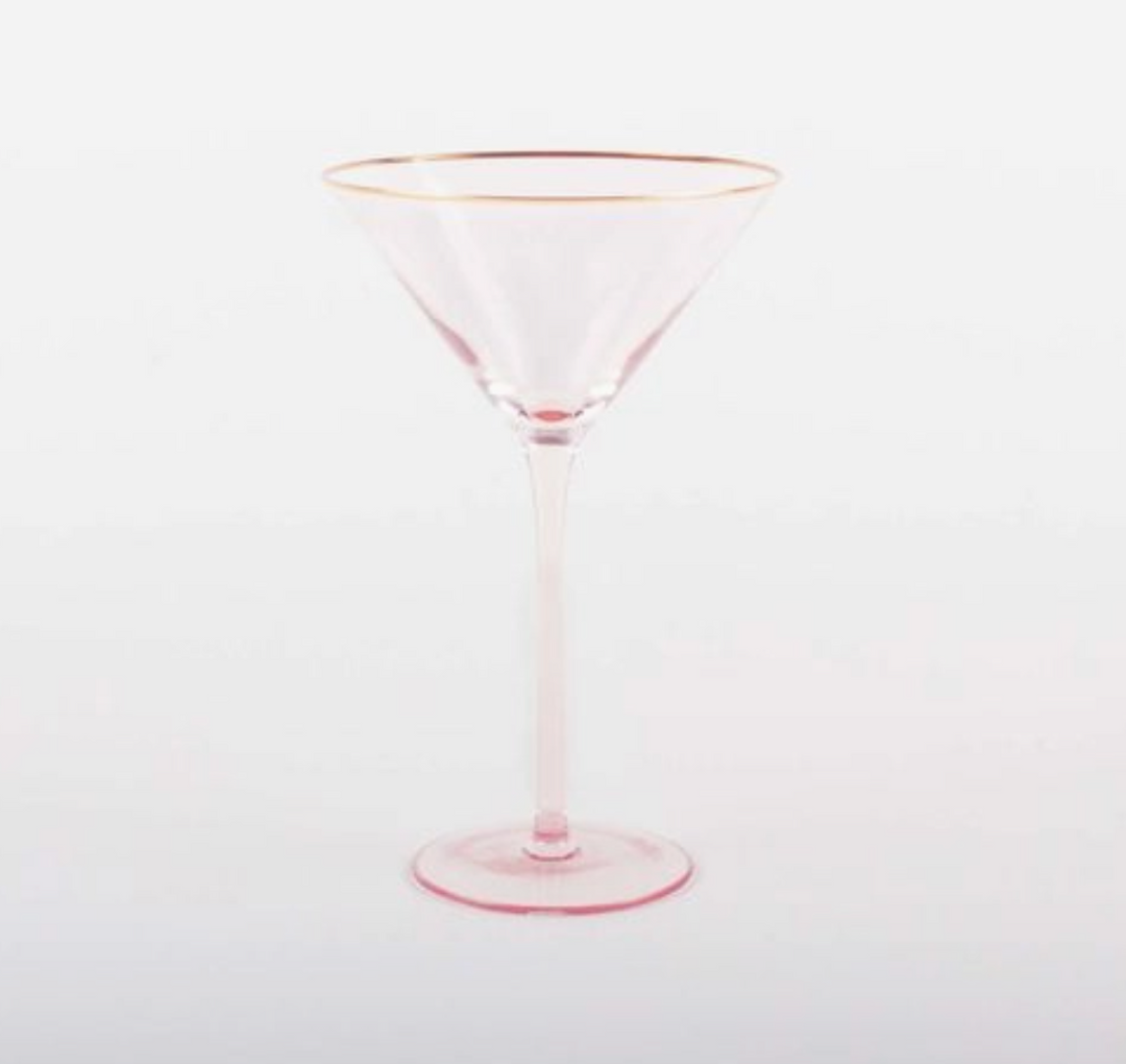 Light Pink Martini Glass