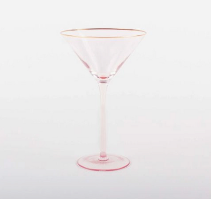 Light Pink Martini Glass