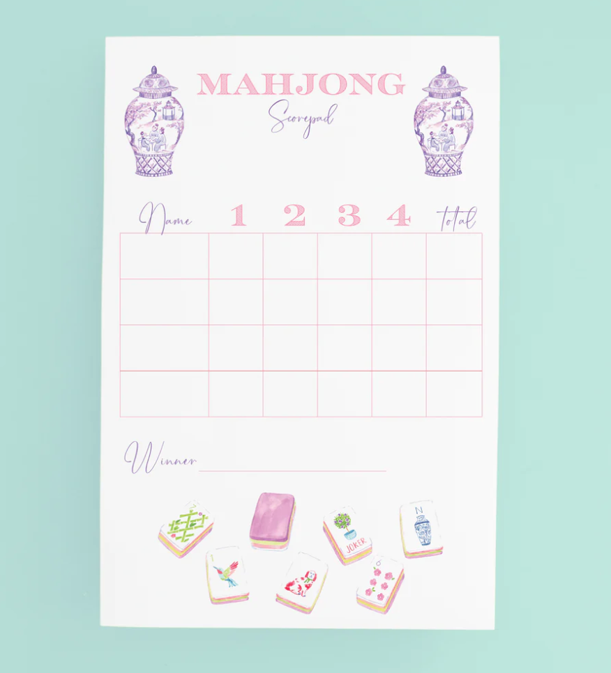 Mahjong Scorecard - Taylor Tiles