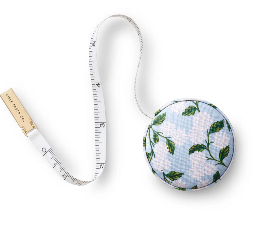 Hydrangea Print Measuring Tape - Blue