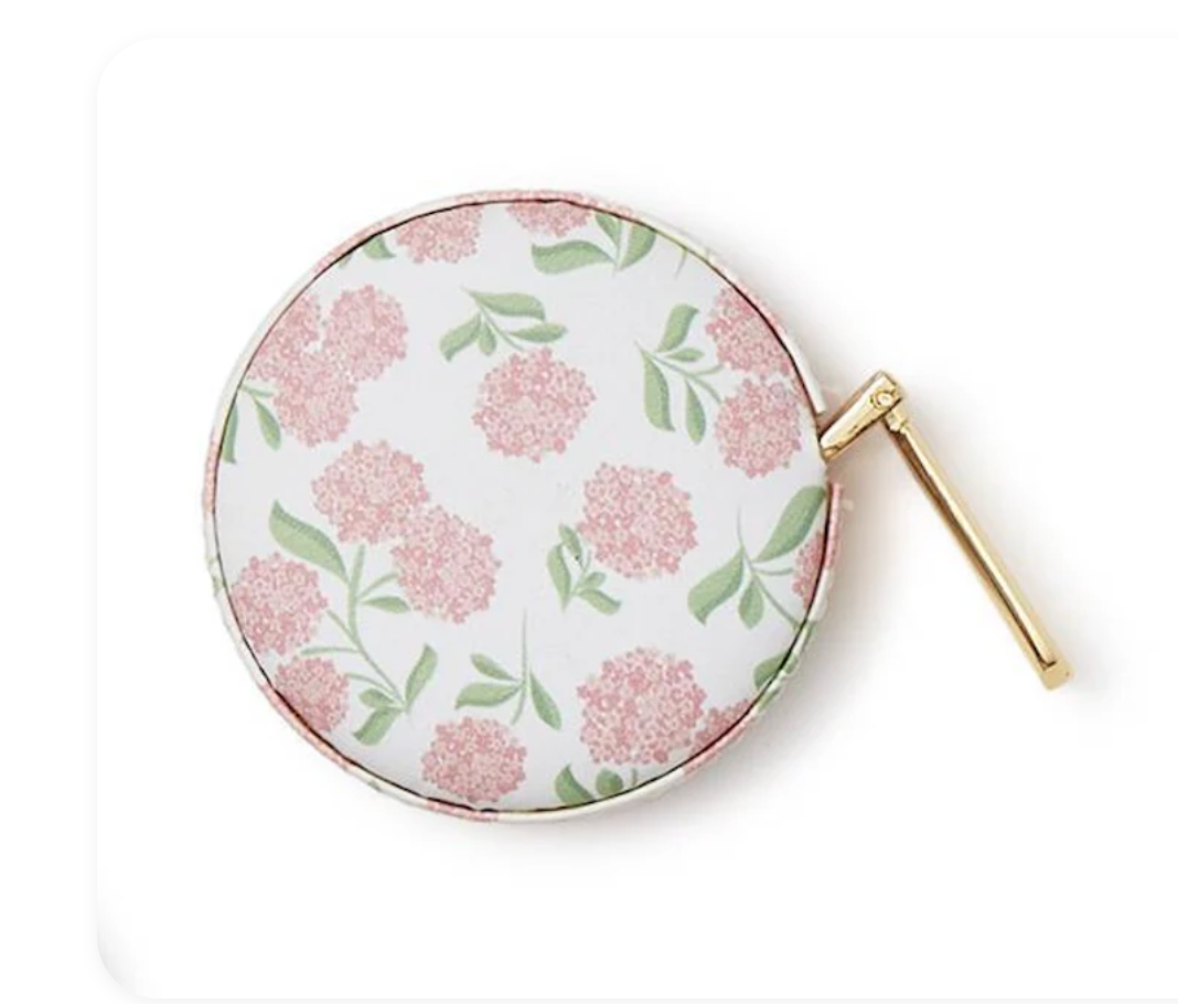 Hydrangea Print Measuring Tape - Pink