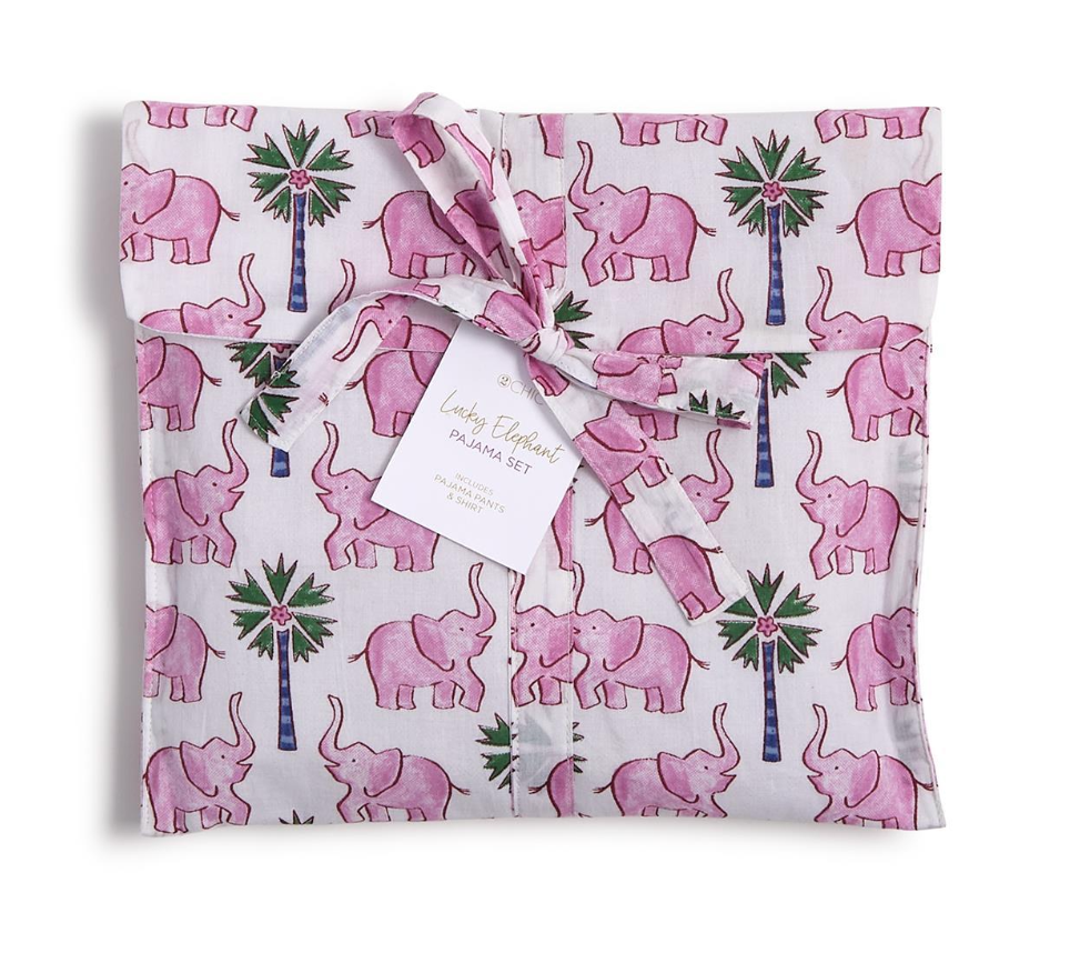 Elephant Print Pajamas