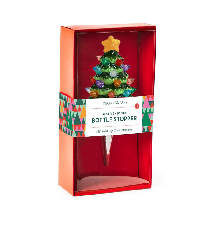 Light Up Tree Bottle Stopper