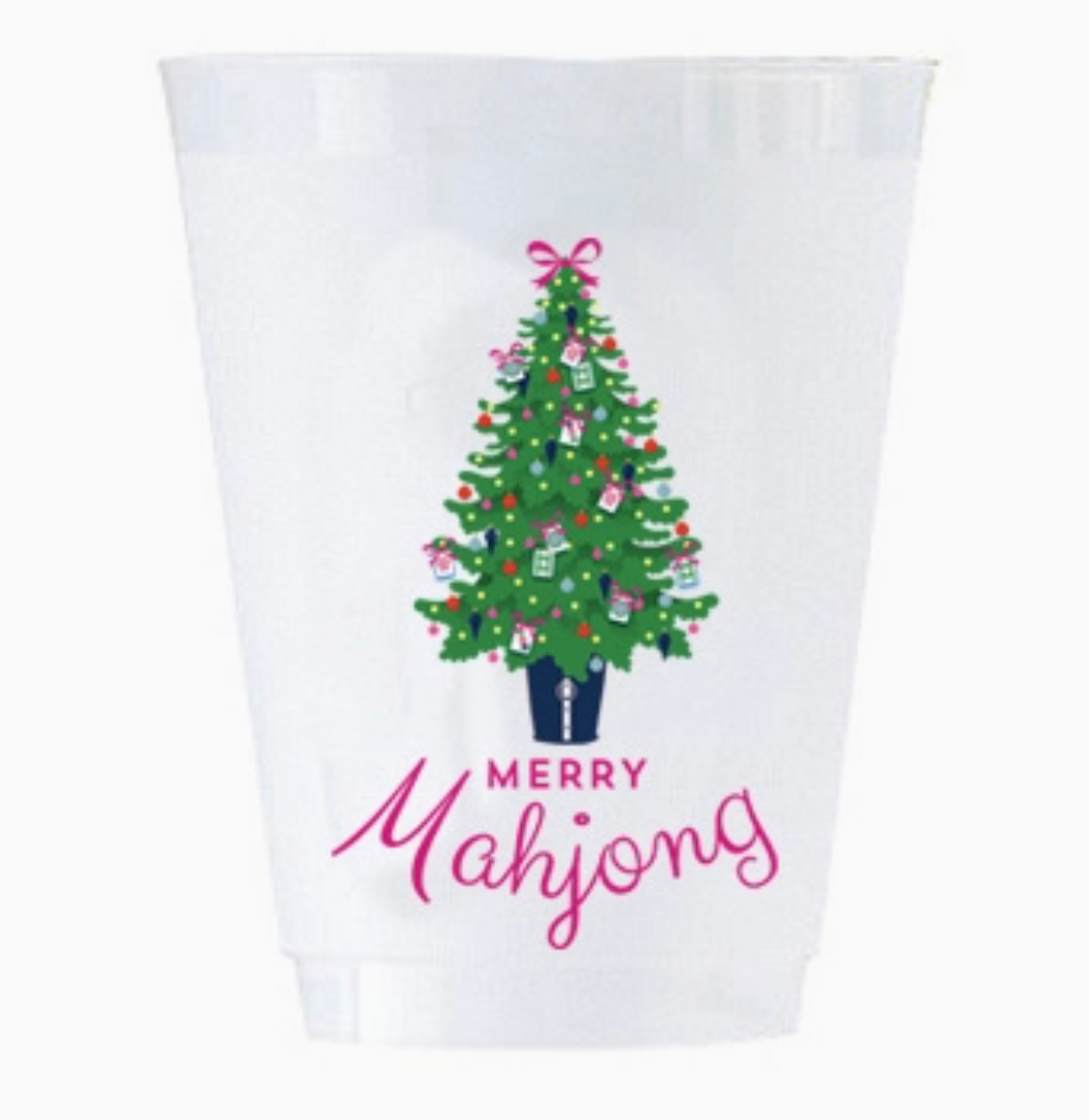 Merry Mahjong Shatterproof Cups