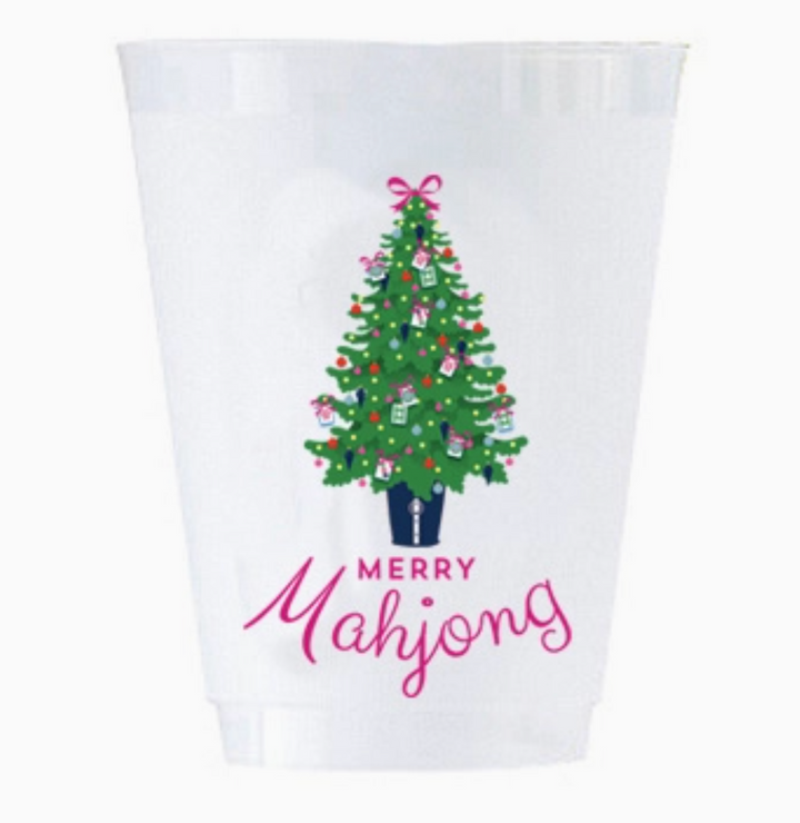 Merry Mahjong Shatterproof Cups