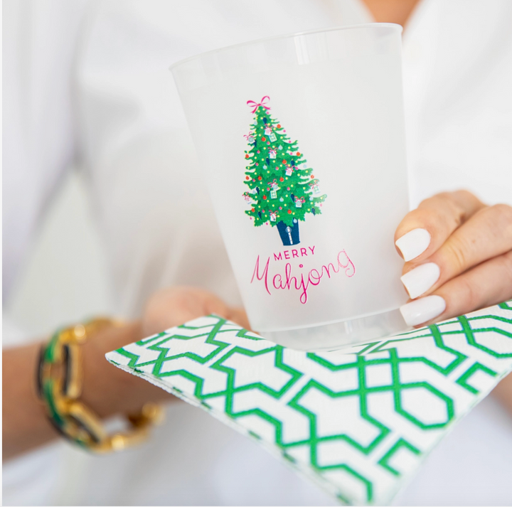 Merry Mahjong Shatterproof Cups