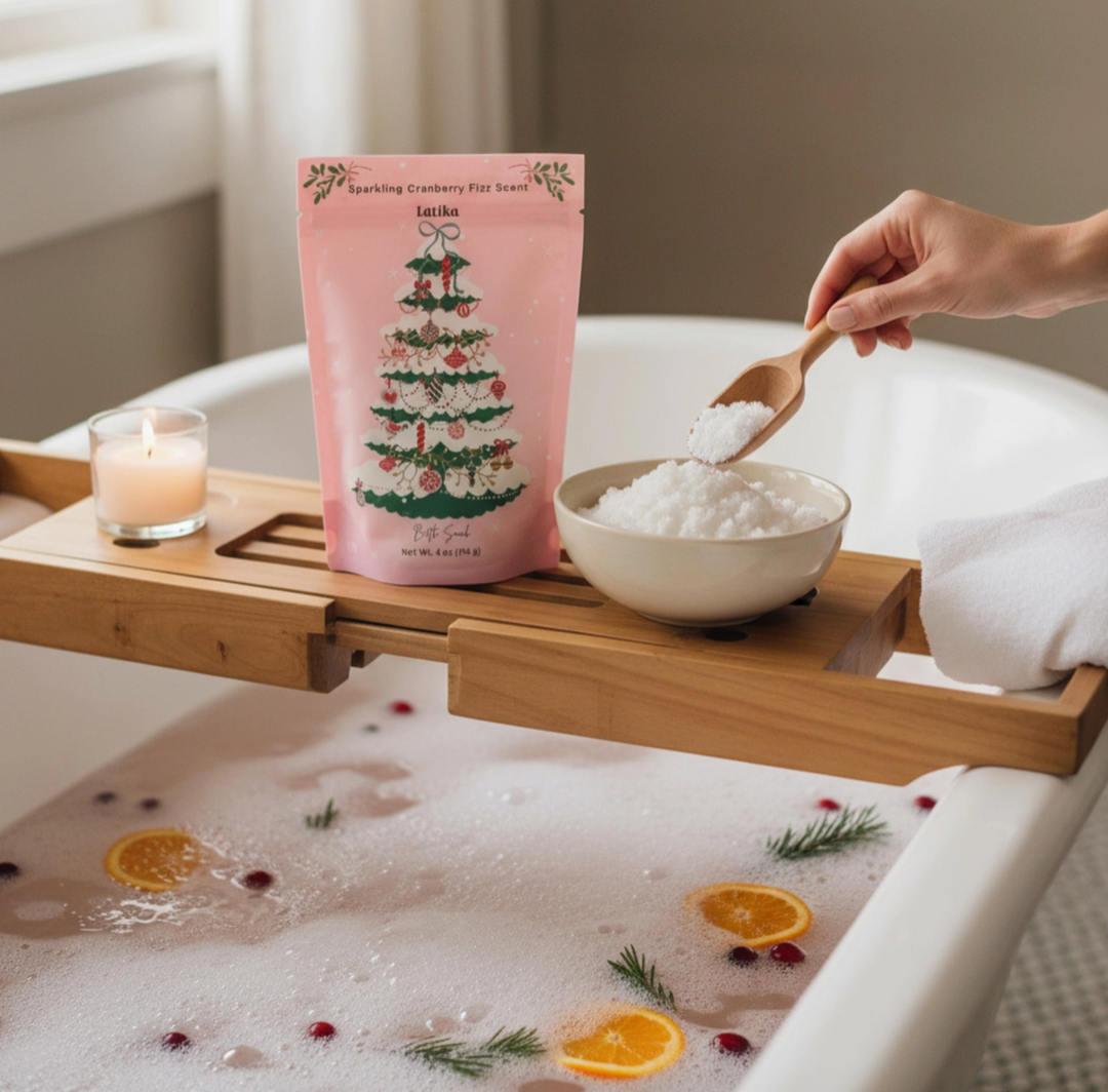 Pink Christmas Bath Soak