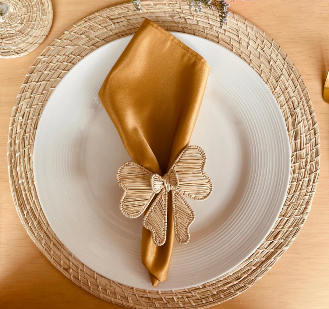 Bow Tie Napkin Ring Natural