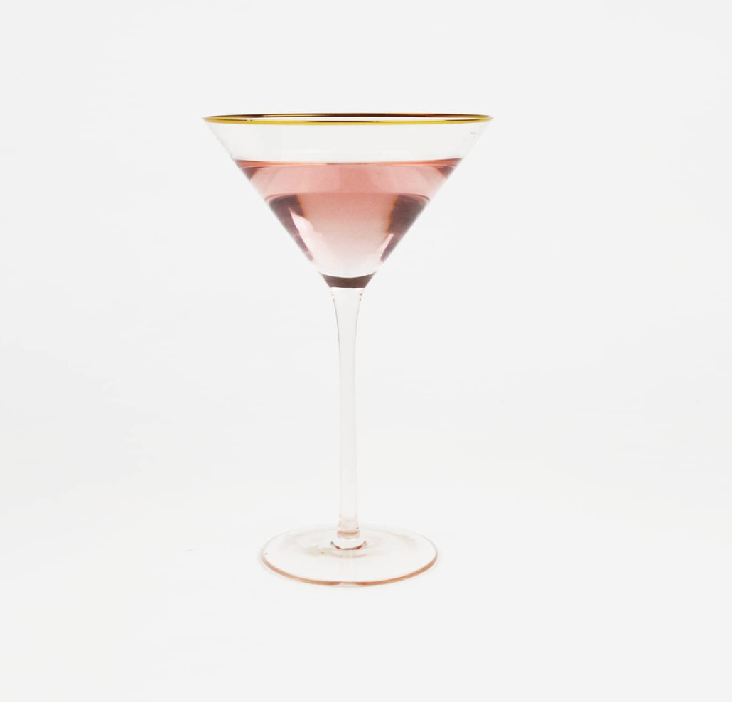 Light Pink Martini Glass
