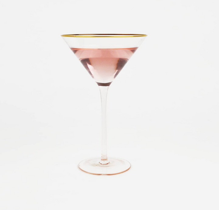Light Pink Martini Glass