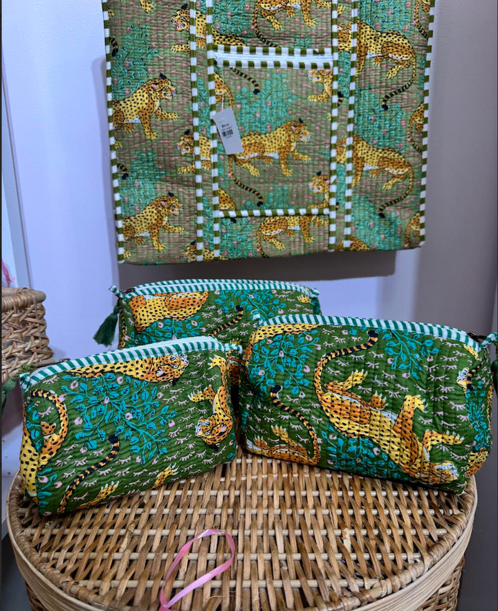 Quilted Cosmetic Bags (set of 3)