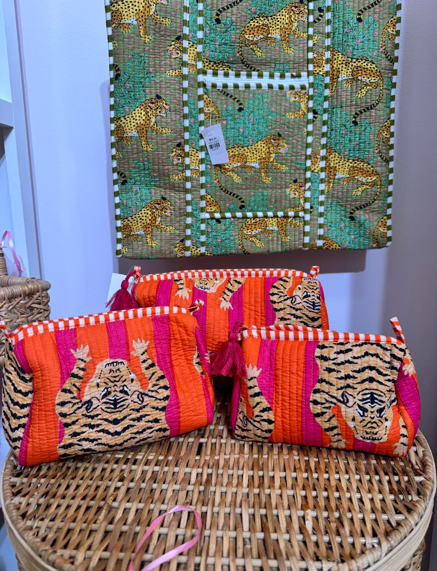 Quilted Cosmetic Bags (set of 3)