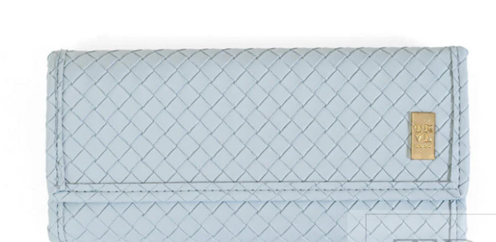 Luxe Jewelry Wallet- Woven Shell