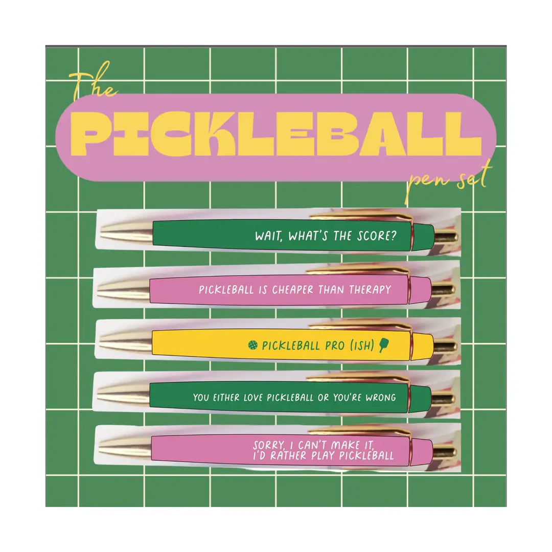 Pickleball Pen Set (Funny, Gift, Pickle Ball)