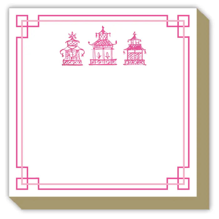 Pink Pagoda Trio Luxe Notepad