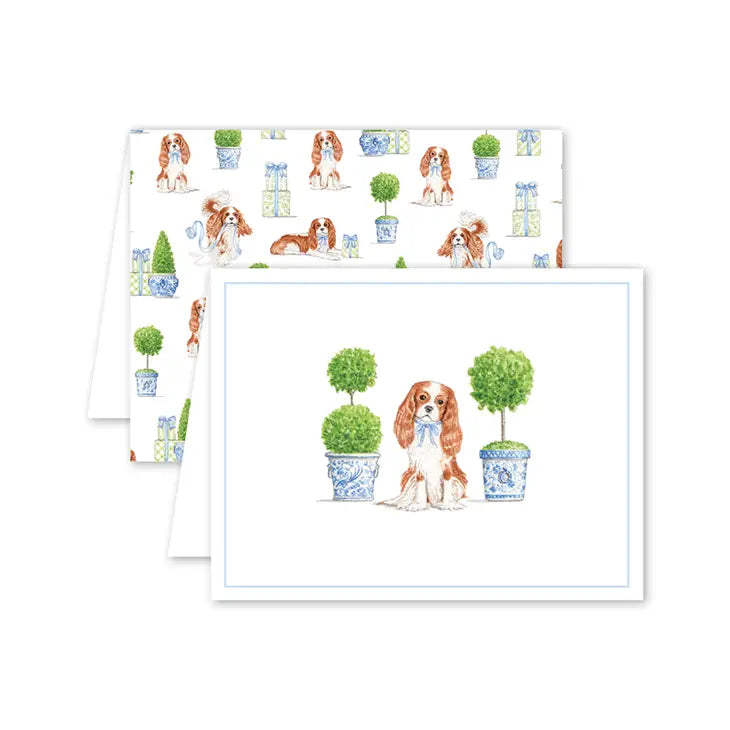 Dash Topiary and Toile Single Card