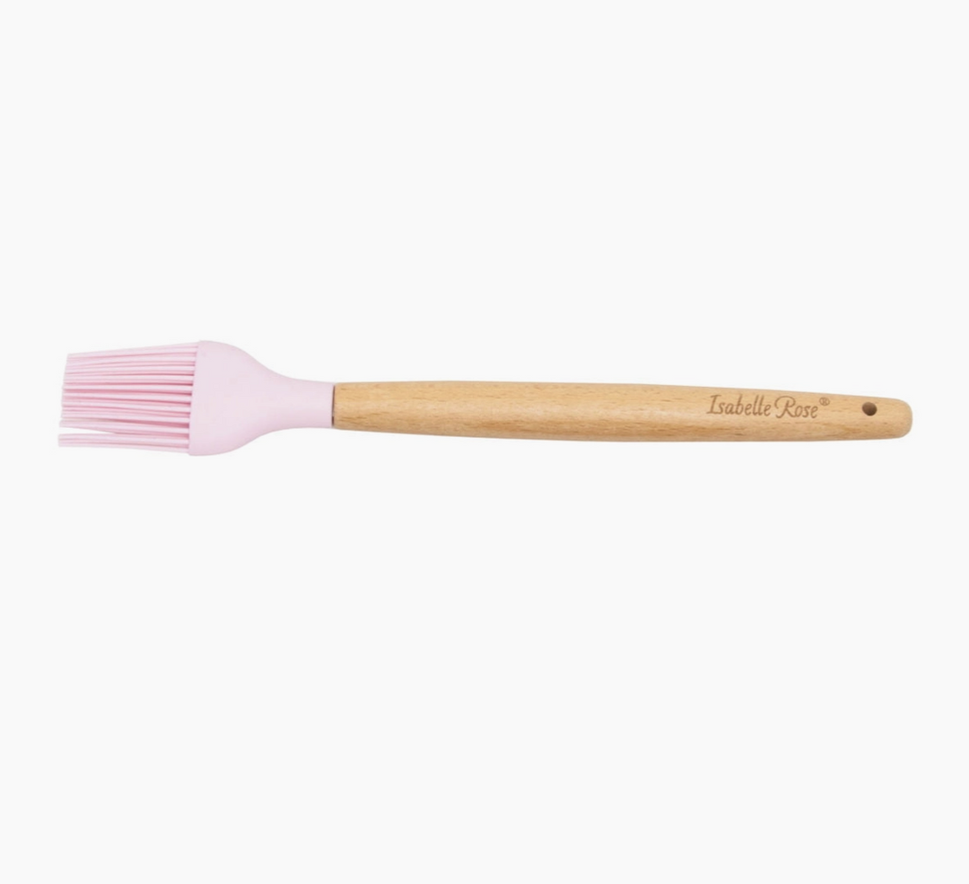 Pastel Pink Silicone Wooden Sweep