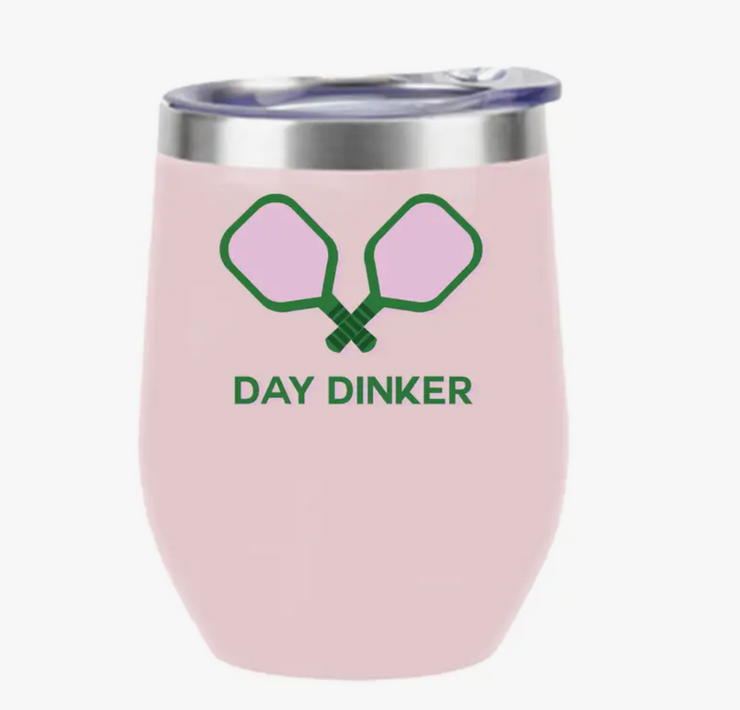 Insulated Wine tumbler Pink-Day Dinker